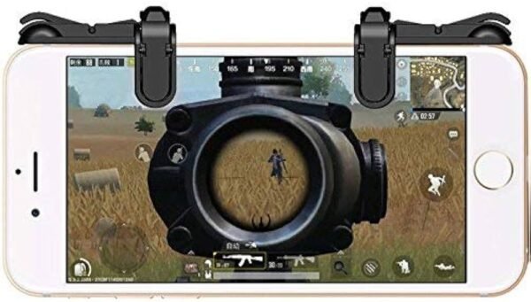 Smars Mobile Phone Gamepad Trigger Fire Shooter Controller Button Aim Key for PUBG Mobile Gaming Battleground Rules of Survival Online Gaming Accessories