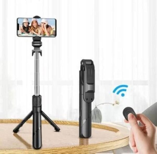 Generic 3-in-1 Bluetooth Selfie Stick for Mobile Phone with Wireless Remote