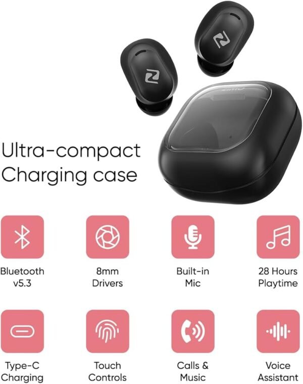 Zimo Sync Mini TWS Earbuds with Bluetooth V5.3