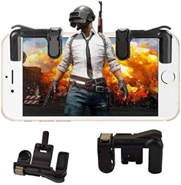 Smars Mobile Phone Gamepad Trigger Fire Shooter Controller Button Aim Key for PUBG Mobile Gaming Battleground Rules of Survival Online Gaming Accessories