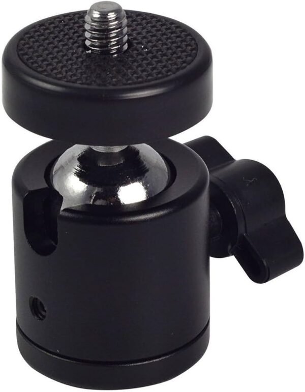 Swivel Mini Ball Head 1-4_ Screw 360 Degree Aluminum Alloy Body Rotating Swivel Mini Tripod Ball Head