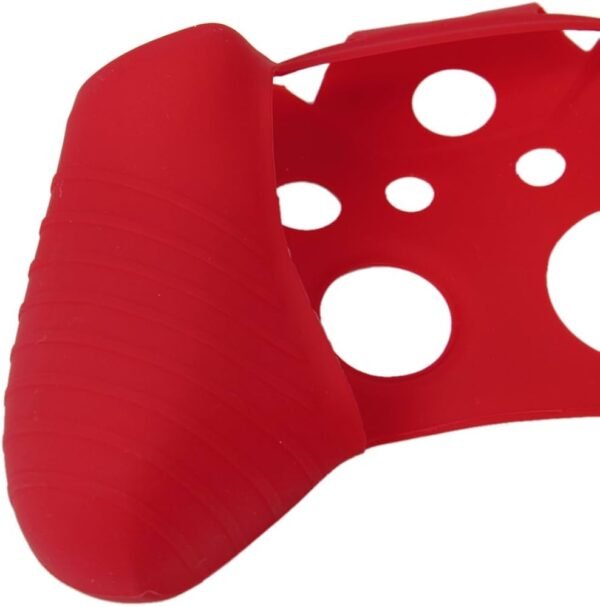 Red Silicone Protective Skin Case Cover + 2 Caps for XBOX ONE Game Controller Joystick