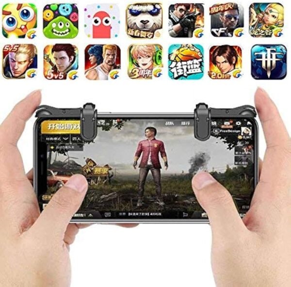 Smars Mobile Phone Gamepad Trigger Fire Shooter Controller Button Aim Key for PUBG Mobile Gaming Battleground Rules of Survival Online Gaming Accessories