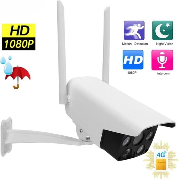 4G Sim Based Pan&Tilt Smart Outdoor WI-Fi CCTV Camera_360° Coverage