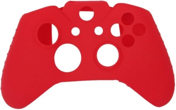 Red Silicone Protective Skin Case Cover + 2 Caps for XBOX ONE Game Controller Joystick