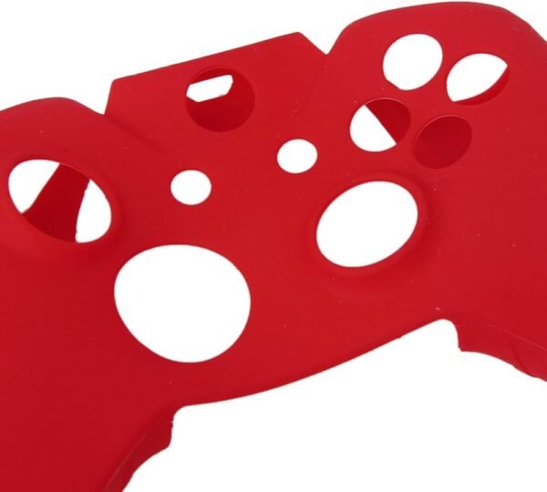 Red Silicone Protective Skin Case Cover + 2 Caps for XBOX ONE Game Controller Joystick