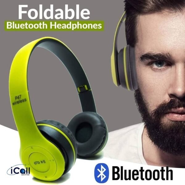 iCall P47 Wired & Wireless Bluetooth Headphone