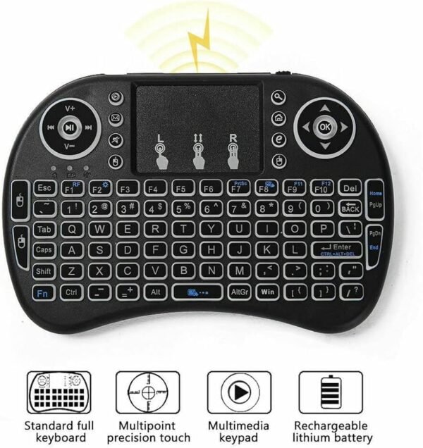 Mini 2.4Ghz Wireless Touchpad Keyboard with 360 Degree Flip