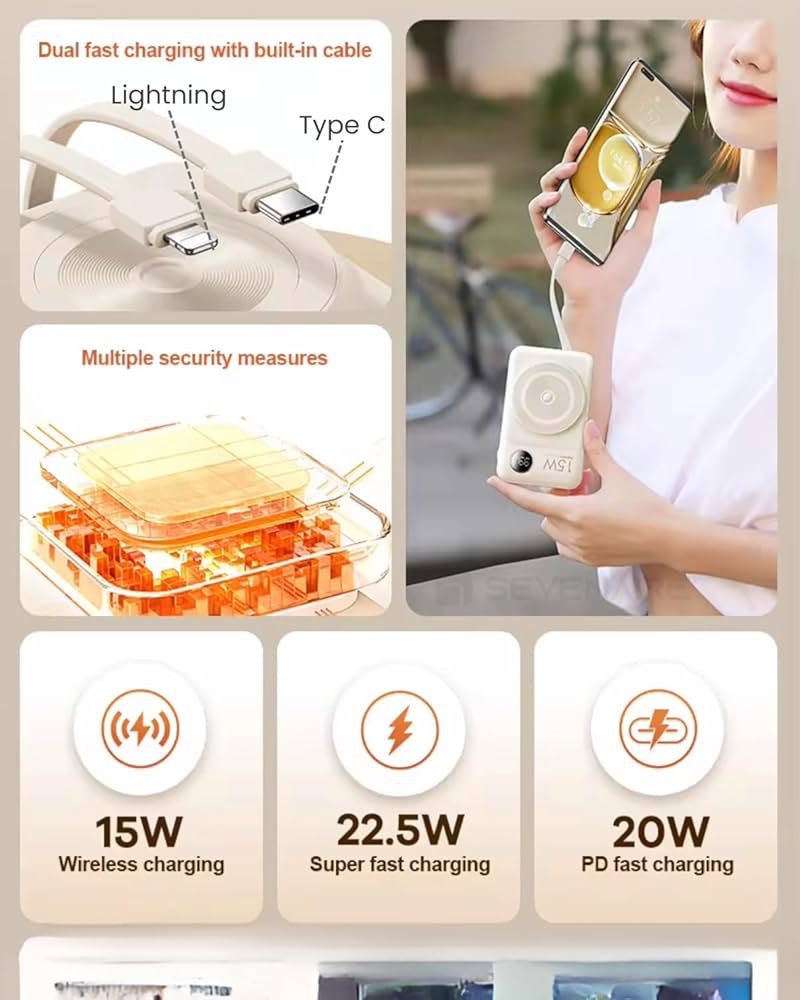 Magnetic Wireless Power Bank 20000mAh