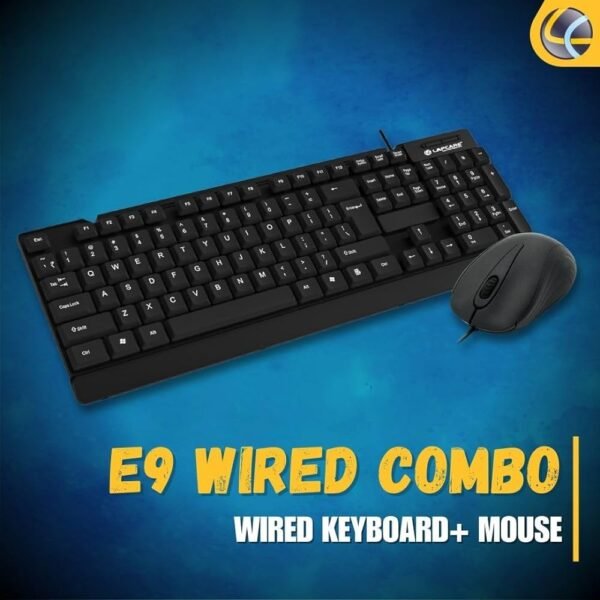 E9 Wired Combo-Wired Keyboard and Mouse Set-USB