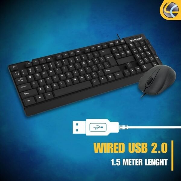 E9 Wired Combo-Wired Keyboard and Mouse Set-USB