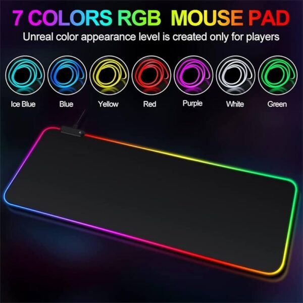 Gaming Keyboard N RGB Mouse Pad [900x400] & Wired Gaming Mouse Combo Set (Black)