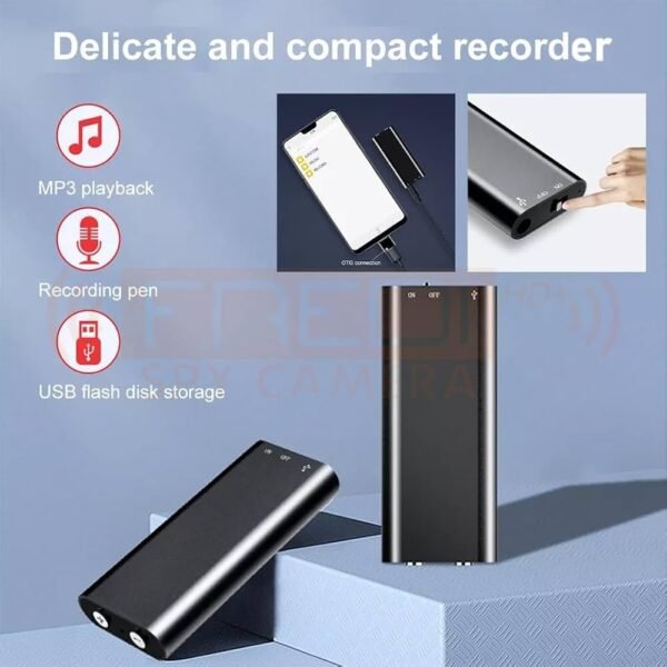 PLUS 8GB Hidden Micro Digital Voice Audio Recorder Device