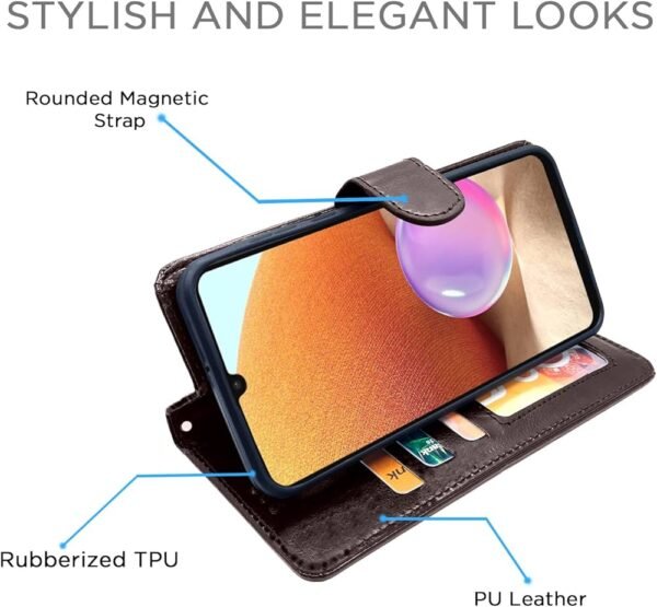 Samsung Galaxy A32 Flip Case Leather Finish