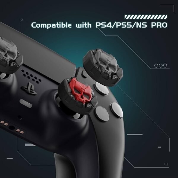 Halloween Skull Thumb Grip Caps for PS5 Controller