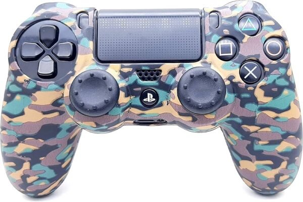 Silicone Design Army Soft Protective Skin Case Cover for PS4 Controller