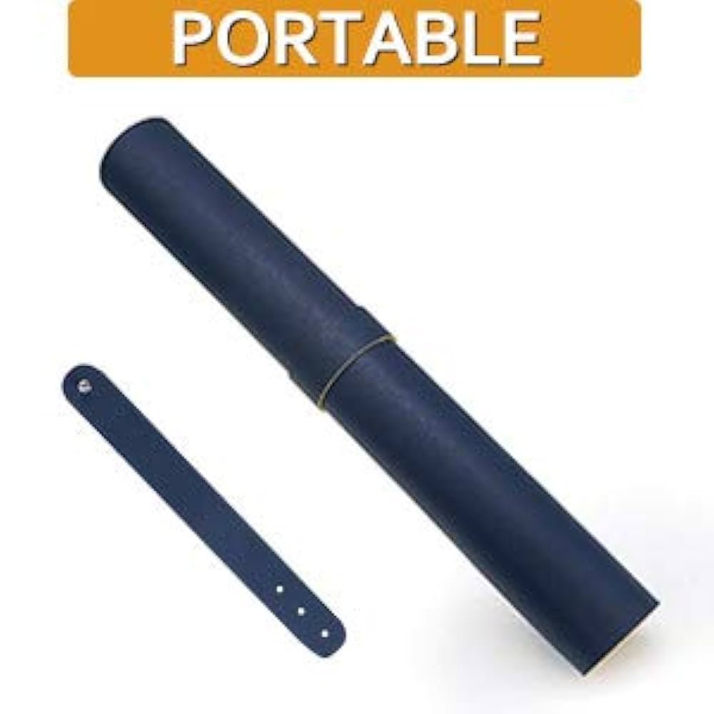 Blue and Yellow Faux Leather Desk Mat 90x45cm – Reversible Large Mouse Pad