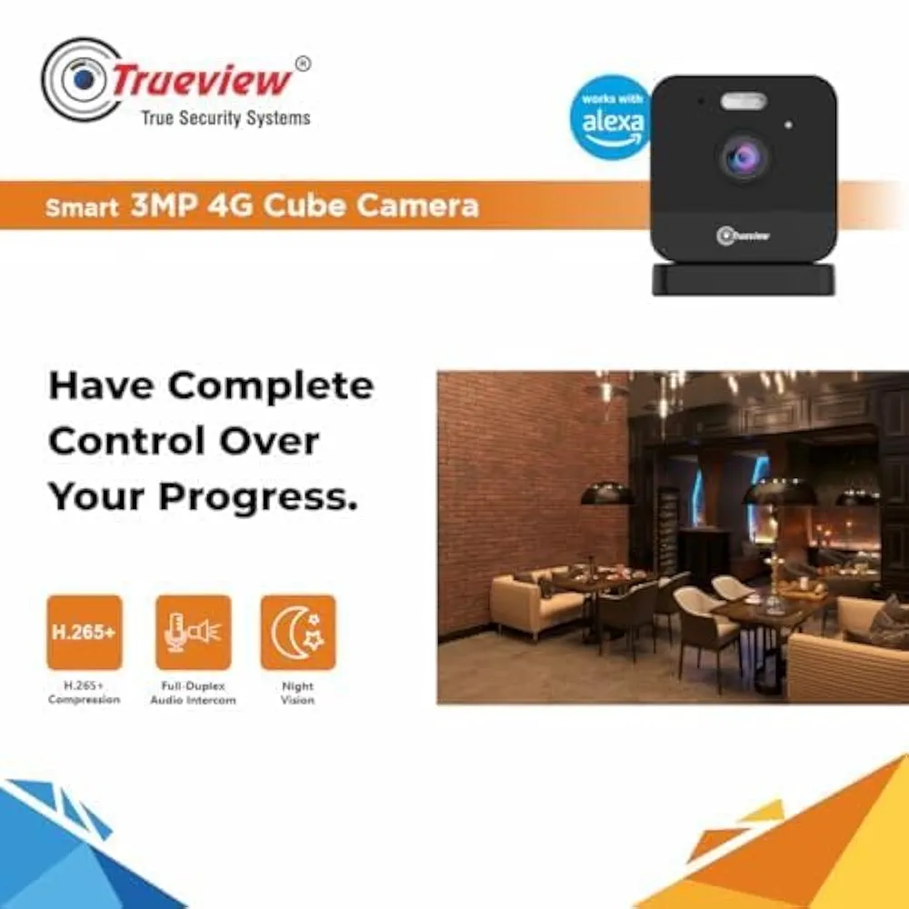 Smart Cube 3MP 4G CCTV Security Camera – Indoor Home & Office