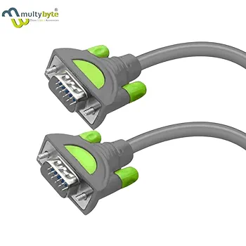 High-Resolution VGA Cable | Gold-Plated Connectors | Supports Up to 1920×1200 | Data Transfer Cable for Laptop to Monitor, Projector & External Display