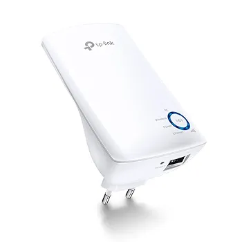 N300 Wireless Range Extender – WiFi Booster with 1 Ethernet Port, 300Mbps, Plug & Play, White