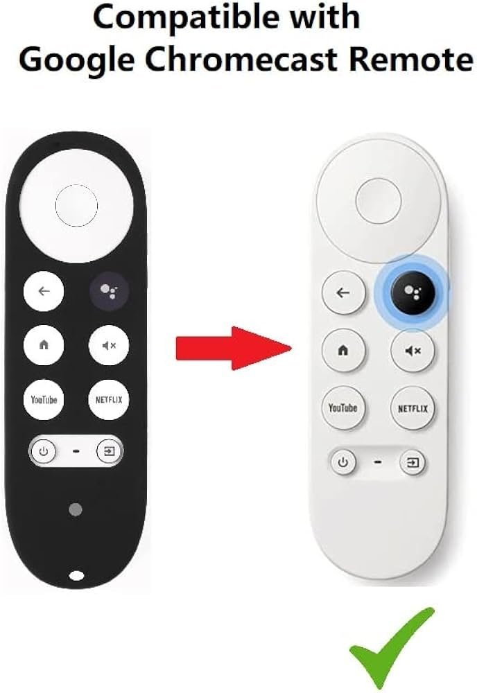 Silicone Full Wrap Remote Case Compatible with Google Chromecast