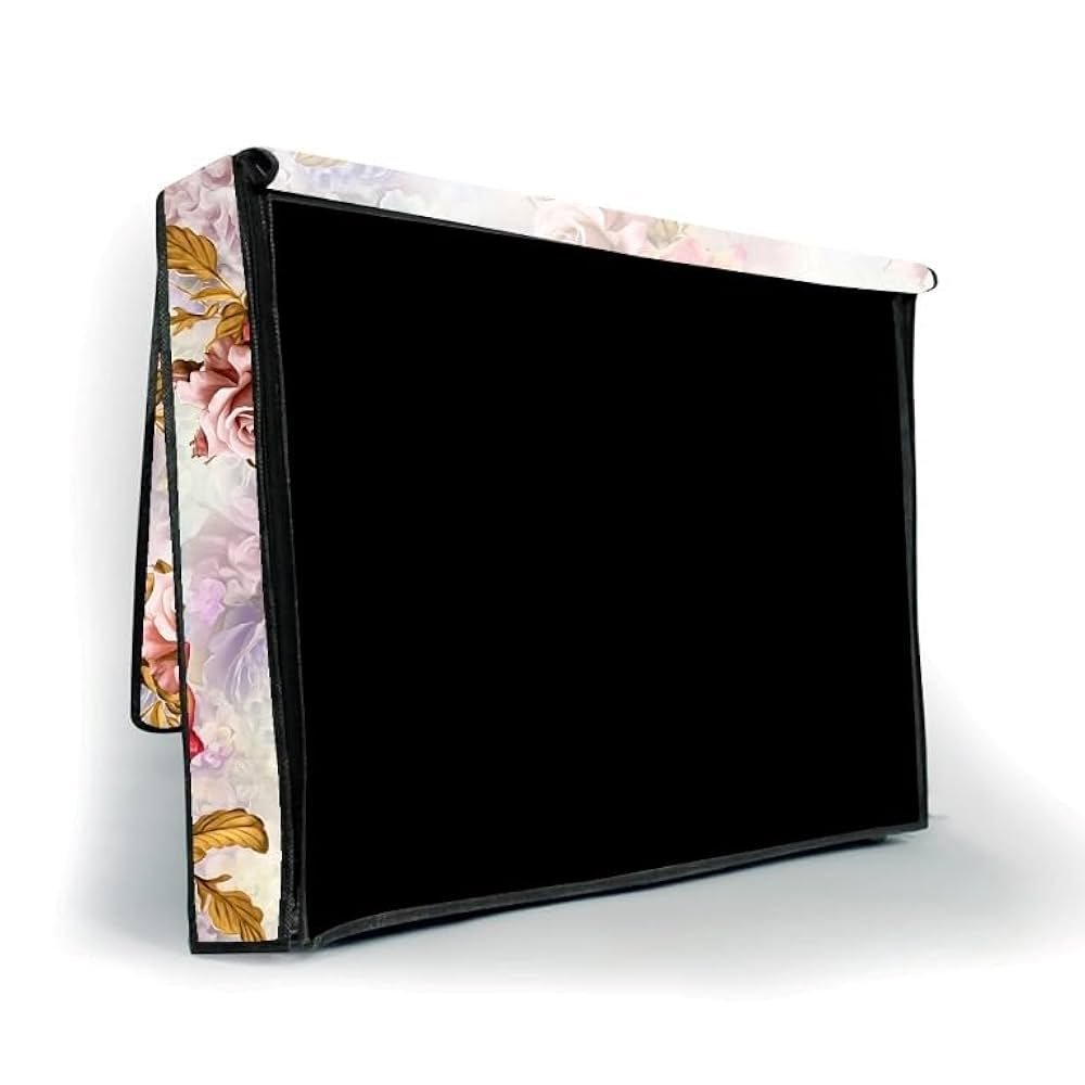 Gold PVC 24 Inch LED TV Cover – Waterproof & Dustproof Protector with Zipper
