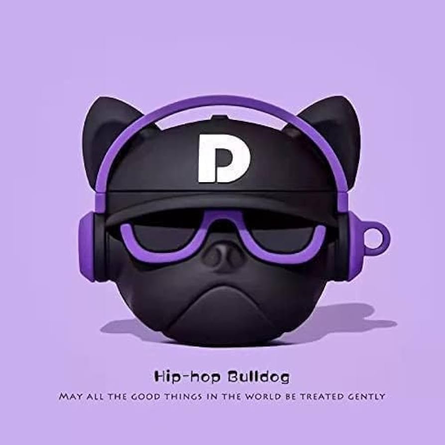 AirPods 4 Case (2024) Hip Hop Blue | Soft Silicone TPU Cover with Keychain | Full Protective Cute Case for AirPods 4th Gen (USB-C)