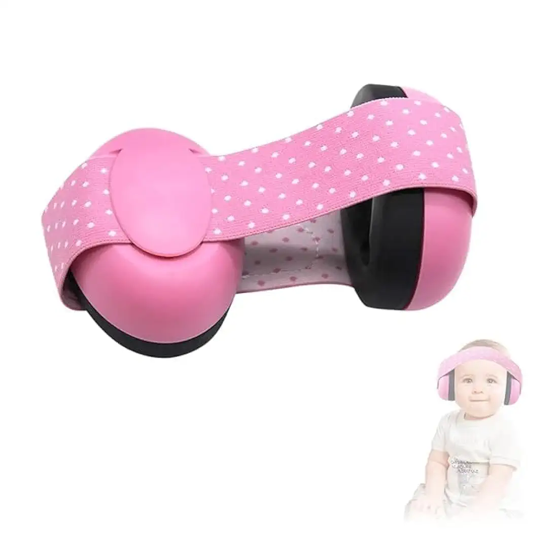 Noise Cancellation Ear Muffs for Kids – Baby & Toddler Ear Protection, 29dB Noise Reduction (Pink)