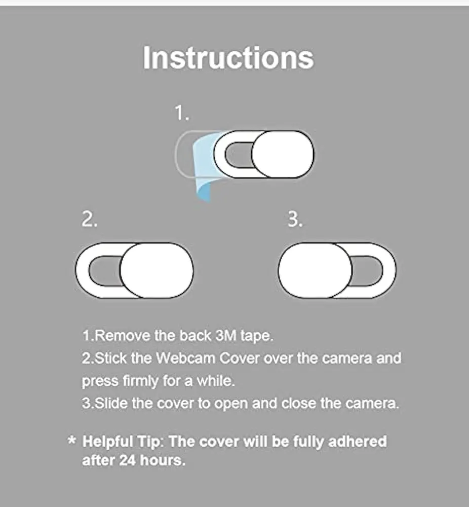 Laptop Camera Cover Webcam Slider – Ultra Thin Privacy Blocker for Laptops, PCs & Tablets (Pack of 6)