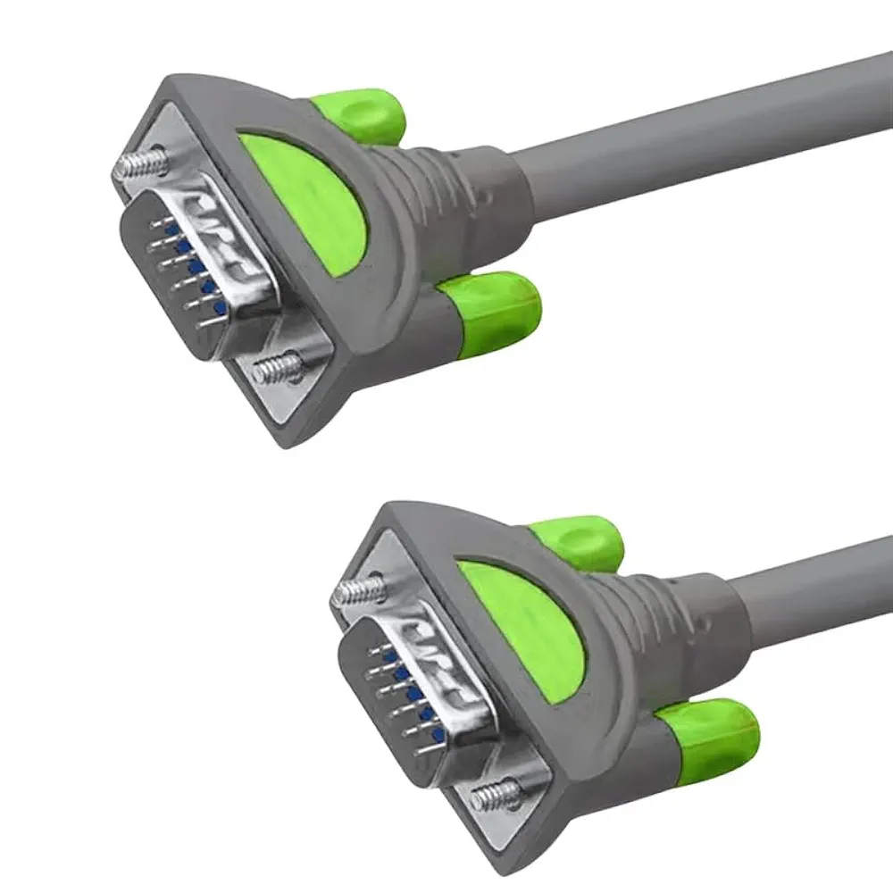 High-Resolution VGA Cable | Gold-Plated Connectors | Supports Up to 1920×1200 | Data Transfer Cable for Laptop to Monitor, Projector & External Display