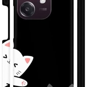White Grey Kitties Designer Back Cover for Oppo A3 5G / Oppo A3x 5G