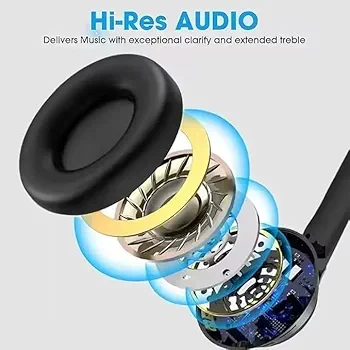 TWS Bluetooth 5.3 Earbuds with Deep Bass, 30H Playtime & Touch Control (Black)