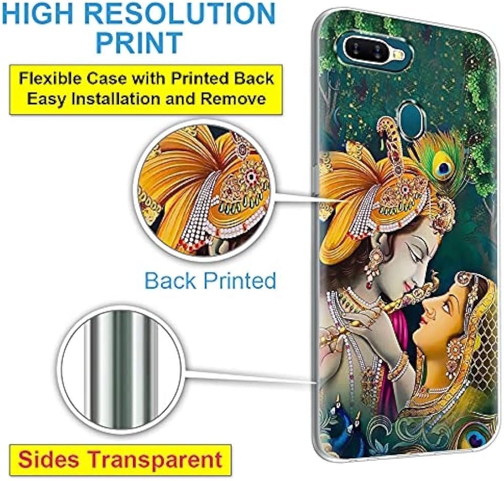 Silicone Designer Printed Back Case Cover for Oppo A7