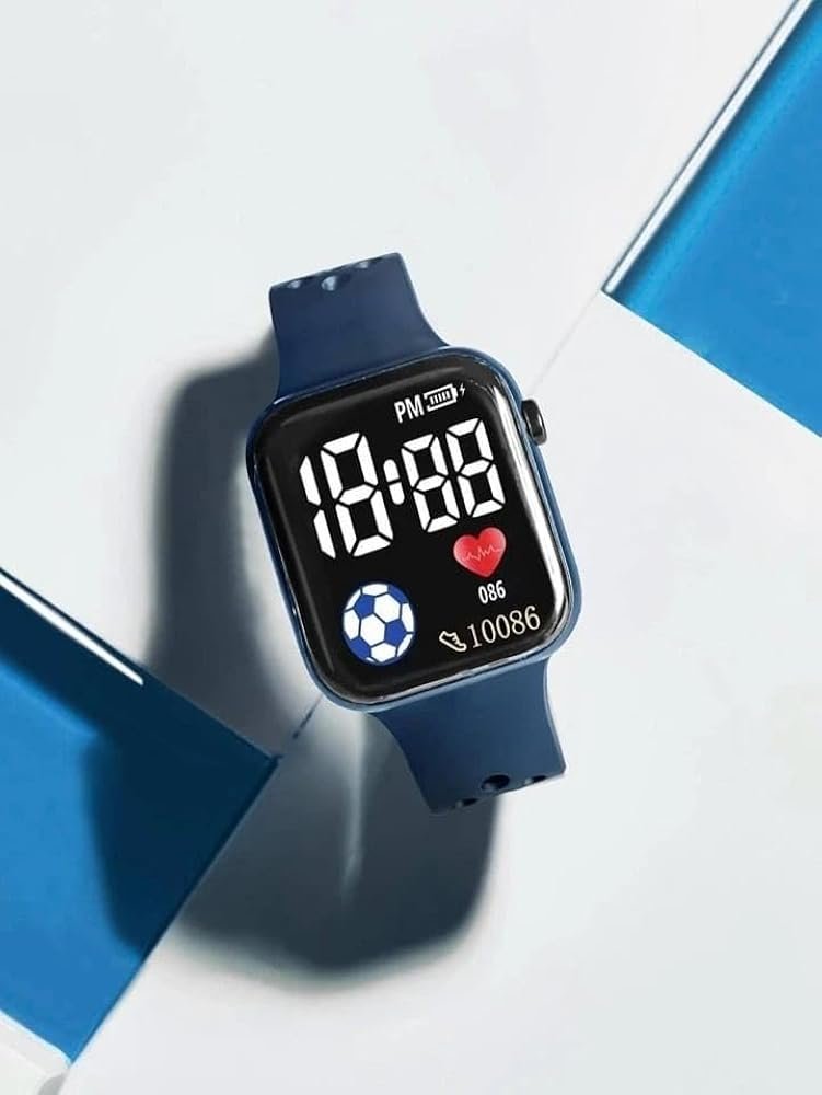 Luminous LED Display Fashionable Watch for Men & Boys