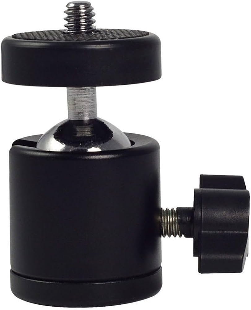 Swivel Mini Ball Head 1-4_ Screw 360 Degree Aluminum Alloy Body Rotating Swivel Mini Tripod Ball Head