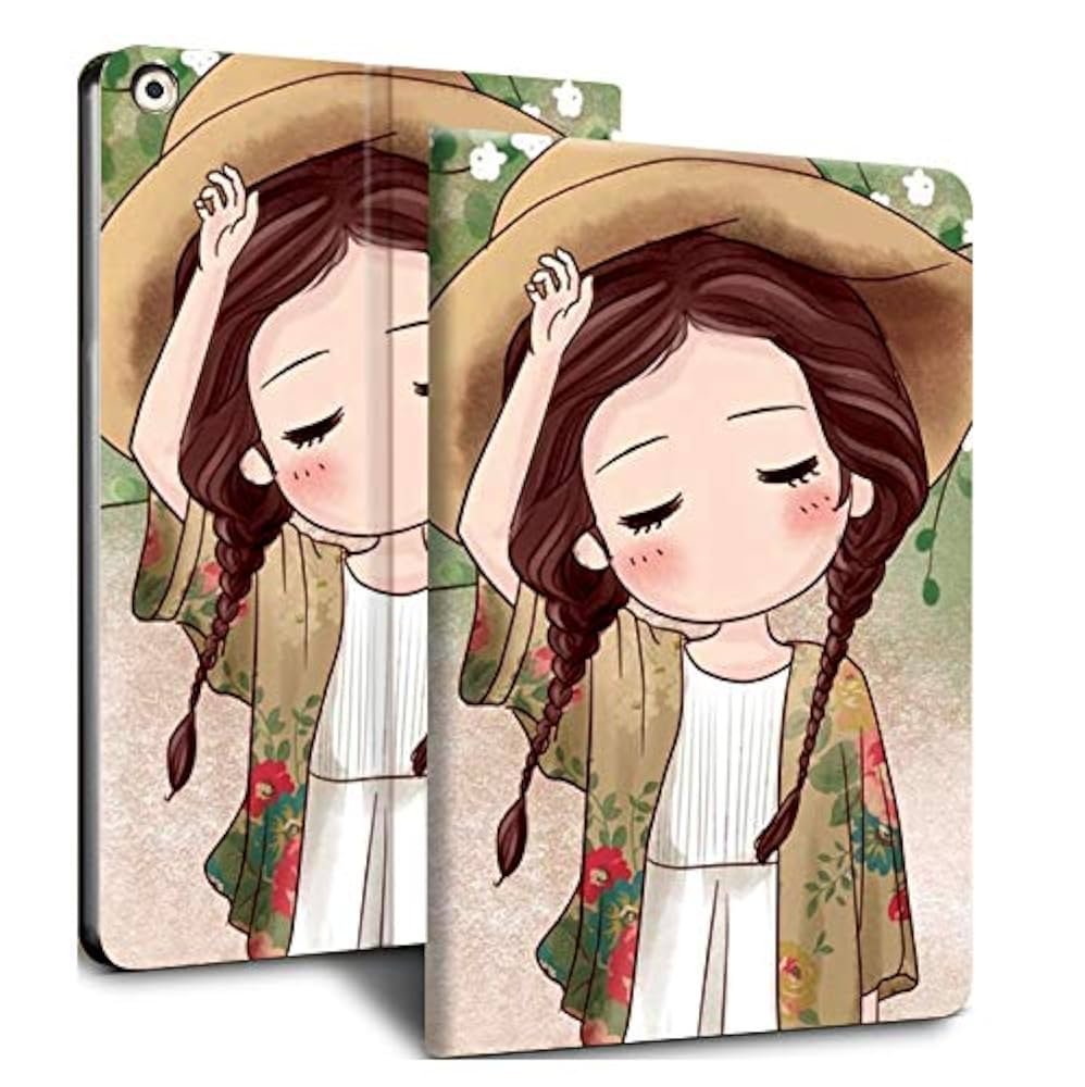 Case for 10.2" iPad 9th, 8th & 7th Generation (2019-2021) | Flip Cover Silicone Case – Hat Girl