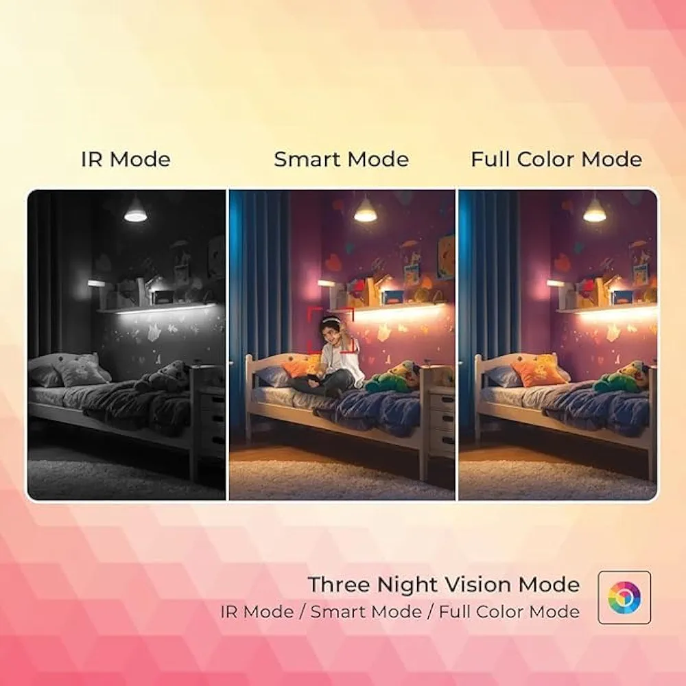 2MP Smart Wi-Fi CCTV Home Security Camera – Pan & Tilt 360°, Color Night Vision, 2-Way Talk, Motion Detect, SD Card & Cloud Support