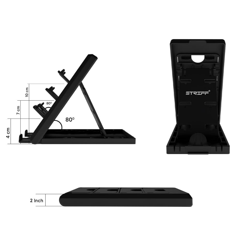 STRIFF Foldable Tabletop Smartphone & Tablet Stand – ZBlack