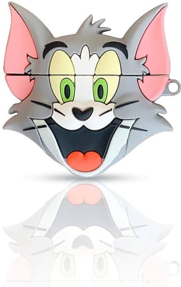 Cute Silicone Case for Apple AirPods 4th Generation (2024) – Full 360° Dustproof & Shockproof Cover (Tom-Jerry Combo)