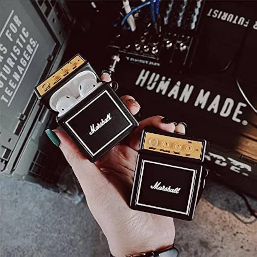 AirPods Pro (2019) Case Cover | Marshl Multi 3D Cartoon Character Silicone Protective Pouch with Keychain | Soft Rubber 360° Protection Case for AirPods Pro Charging Case