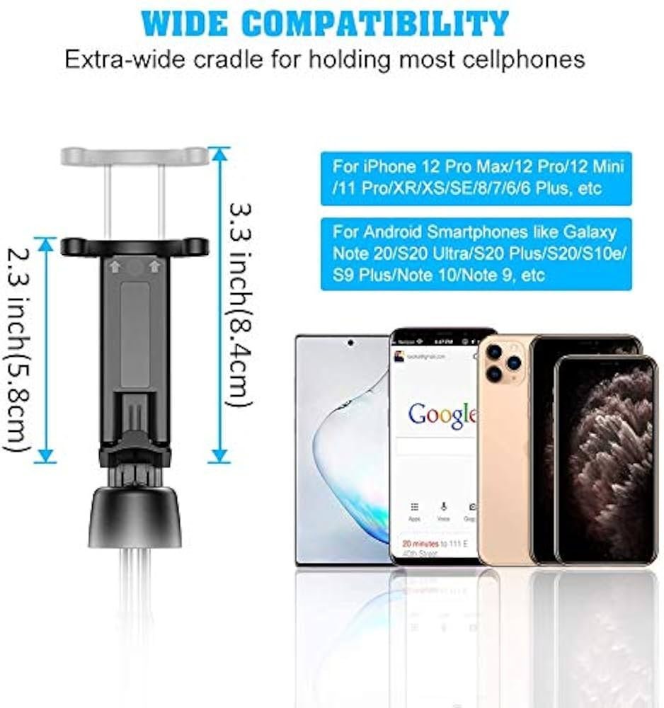 Selfie Stick, Extendable Selfie Stick with Wireless Remote and Tripod Stand