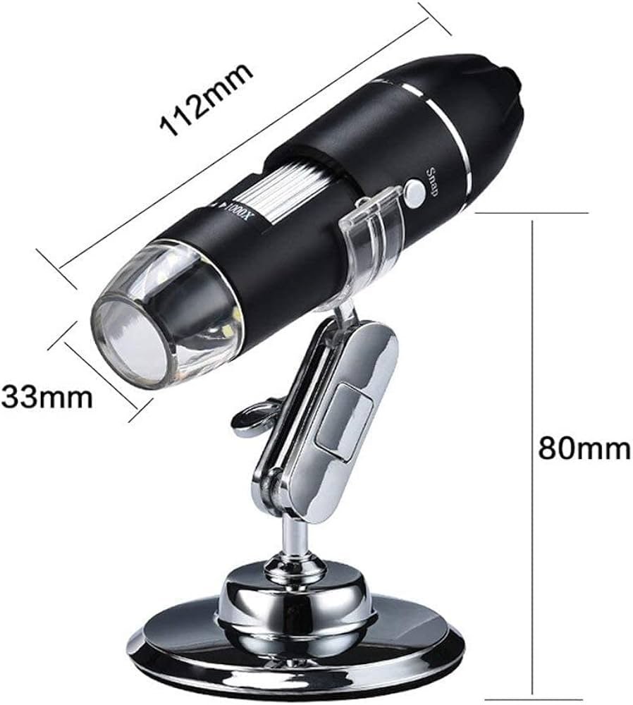 S2 USB 8 Led 1X-500X Digital Microscope Endoscope Magnifier Video Camera Real 2Mp