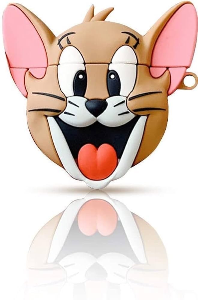 Cute Silicone Case for Apple AirPods 4th Generation (2024) – Full 360° Dustproof & Shockproof Cover (Tom-Jerry Combo)