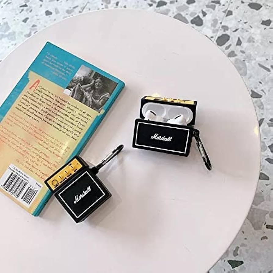 AirPods Pro (2019) Case Cover | Marshl Multi 3D Cartoon Character Silicone Protective Pouch with Keychain | Soft Rubber 360° Protection Case for AirPods Pro Charging Case