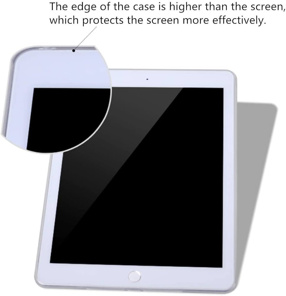 Silicone Soft TPU Back Cover Case for iPad 9.7 Inch (2017) – Pink