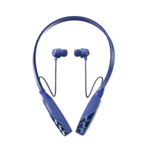 Pro Wireless Bluetooth Neckband Earphone – Bluetooth v5.2, 45H Playtime, Type-C Fast Charging, ENC, IPX5 Water & Sweat Resistant (Blue)