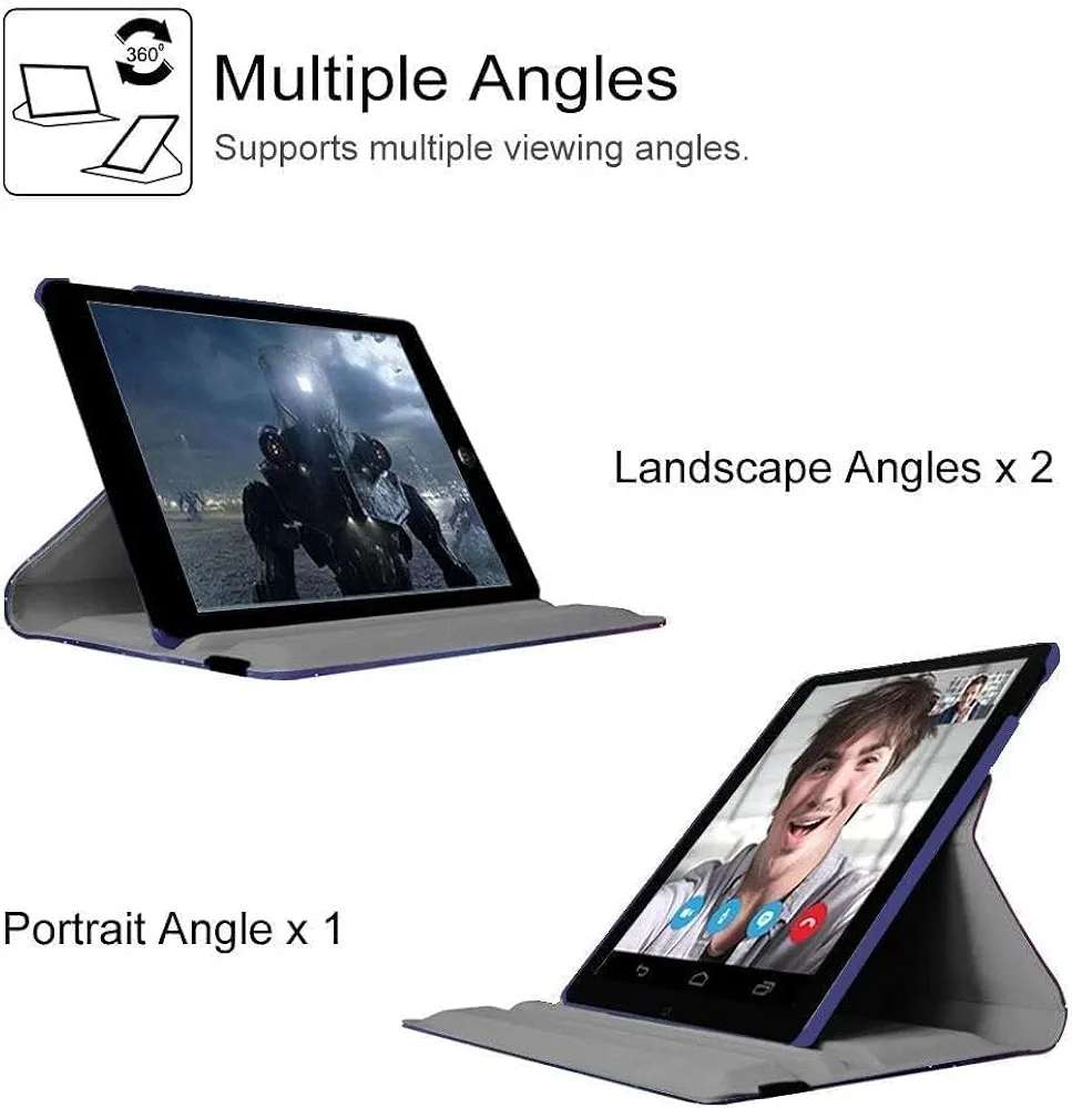 Cover for Lenovo Tab 10.1 Inch 2025 | Brown 360° Rotatable Smart Flip Case with Stylus Pen Holder