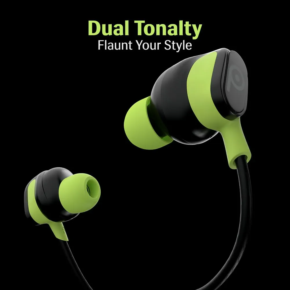 In-Ear Earphone with 12mm Bass Boosted Copper Driver, Type-C Jack & Mic (Black)