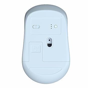 Wireless Optical Mouse, 2400 DPI, 2.4GHz USB Nano Receiver, High-Precision Tracking (Whispy Blue)