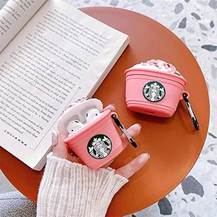 AirPods Pro (2019) Case Cover | Star Pink 3D Cartoon Character Soft Silicone Protective Pouch with Keychain | 360° Full Protection Case for AirPods Pro Charging Case